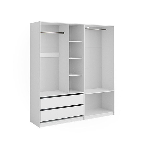 کمد لباس فلفور کابینت مدل MDF-TO-180