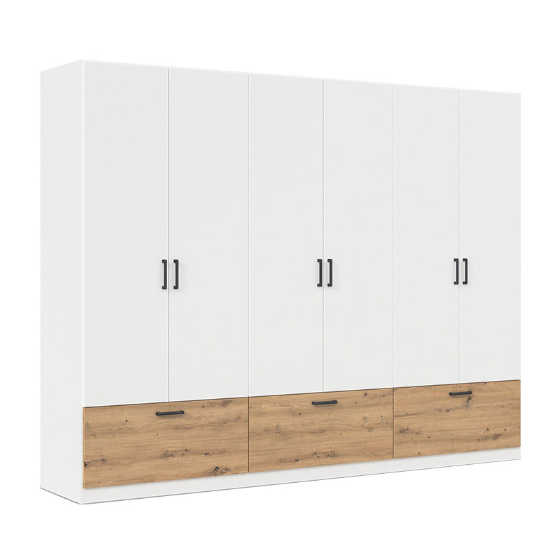 کمد لباس فلفور کابینت مدل MDF-WH-L270cm