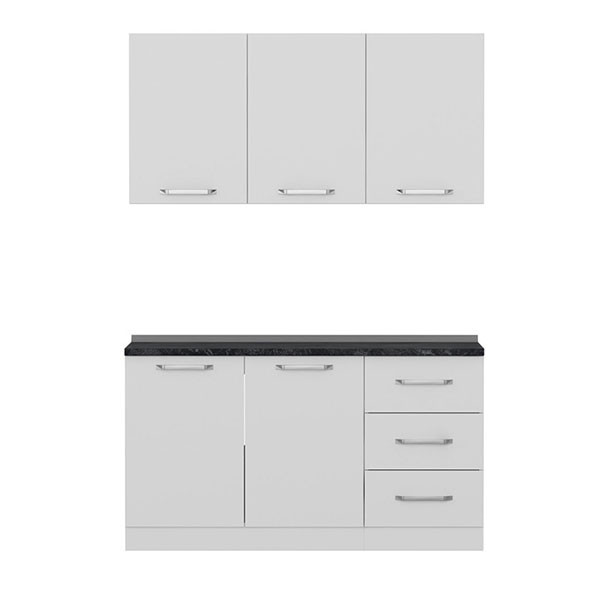 کابینت زمینی فلفور کابینت مدل 150 cm مجموعه چهار عددی
