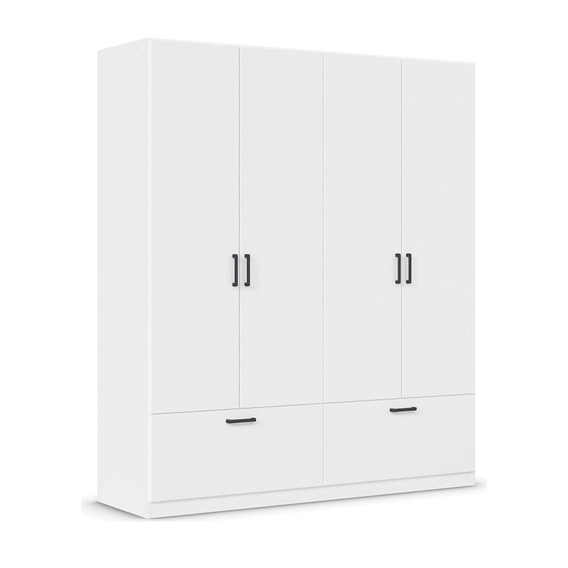 کمد لباس فلفور کابینت مدل MDF-WH-L180cm