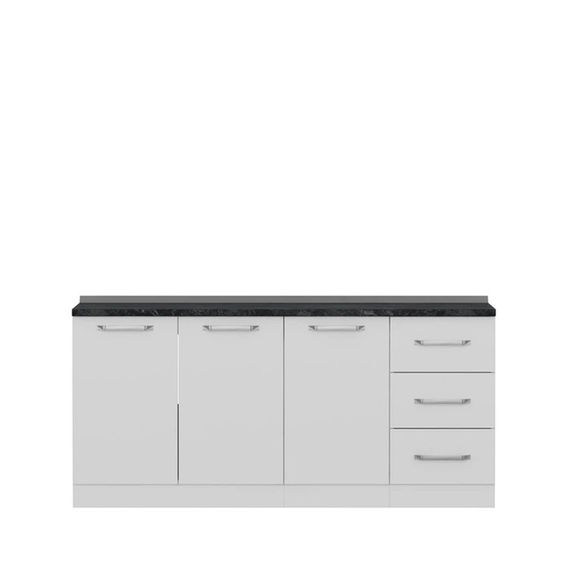 کابینت زمینی فلفور کابینت مدل 180 cm مجموعه 3 عددی