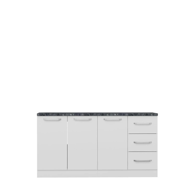 کابینت زمینی فلفور کابینت مدل 160 cm مجموعه 3 عددی