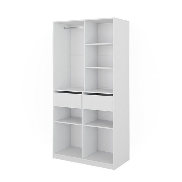 کمد لباس فلفور کابینت مدل MDF-TO-100B