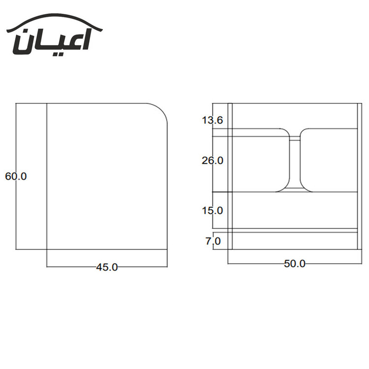 میز پاتختی کوچیل مدل KL333