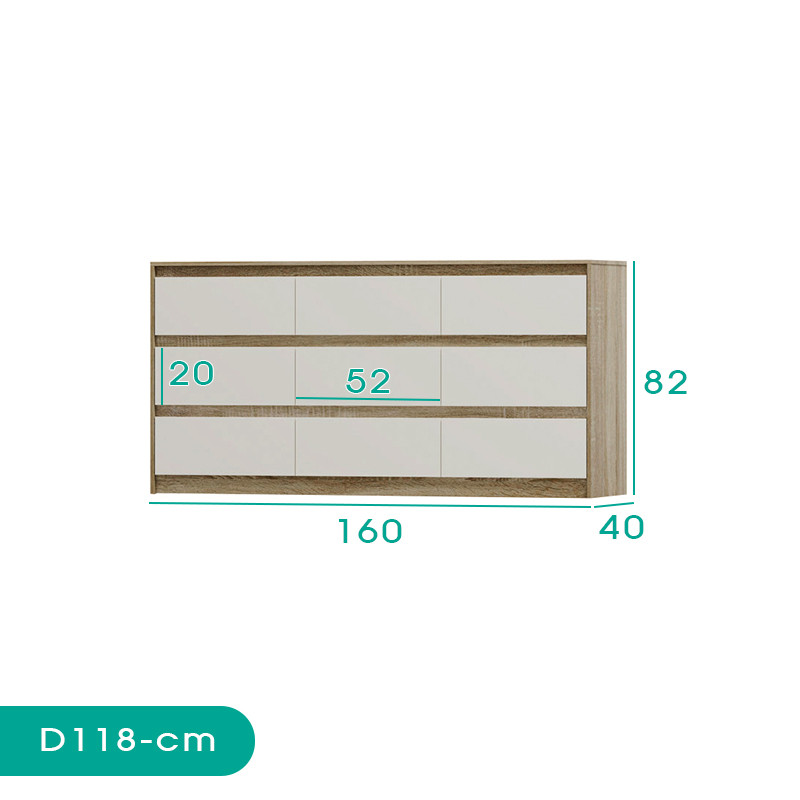 دراور کوچیل مدل D118 - MDF