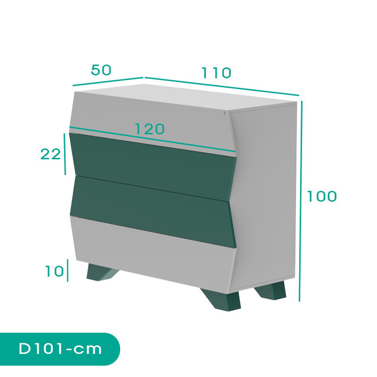 دراور کوچیل مدل +D101 - MDF