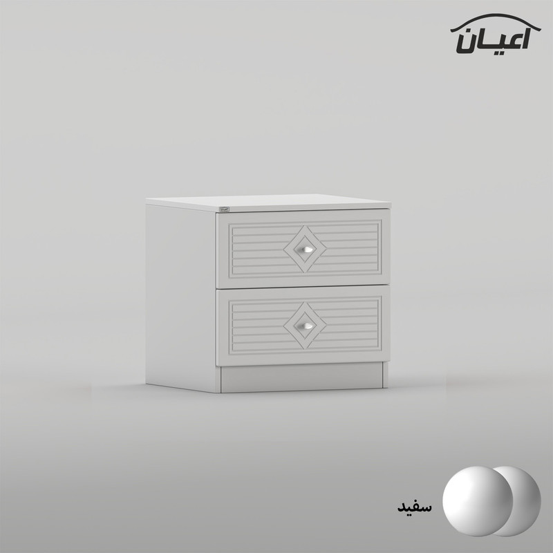 میز پاتختی کوچیل مدل KL1030 دو عدد کشو