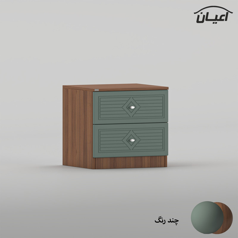 میز پاتختی کوچیل مدل KL1030 دو عدد کشو