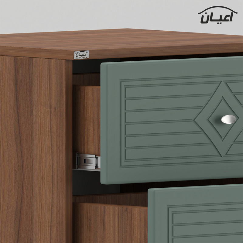 میز پاتختی کوچیل مدل KL1030 دو عدد کشو