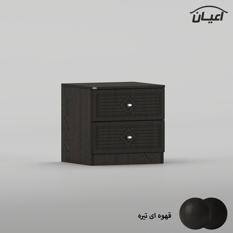 میز پاتختی کوچیل مدل KL1030 دو عدد کشو