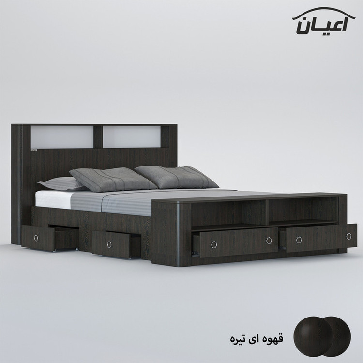تخت خواب دونفره کوچیل مدل KL822 سایز 160x200 سانتی متر