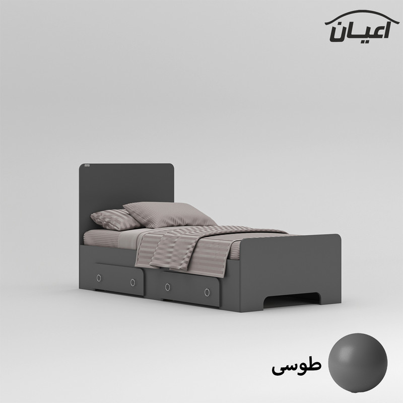 تخت خواب یک نفره کوچیل مدل KL794 سایز 90x200 سانتی متر