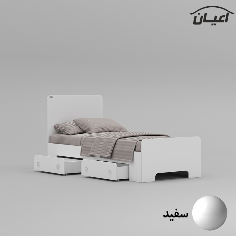 تخت خواب یک نفره کوچیل مدل KL794 سایز 90x200 سانتی متر
