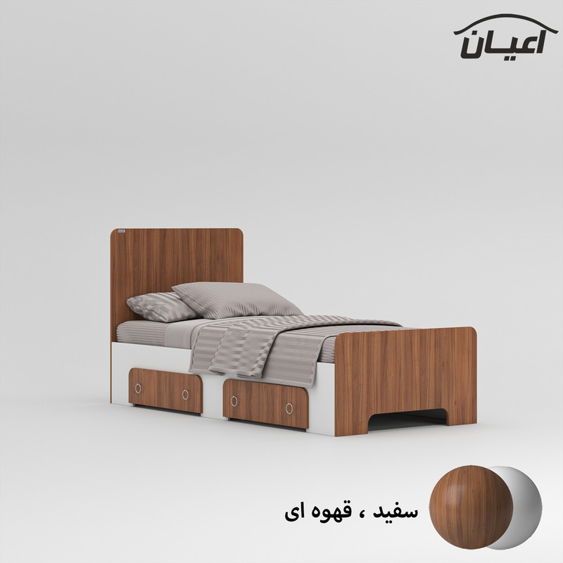 تخت خواب یک نفره کوچیل مدل KL794 سایز 90x200 سانتی متر
