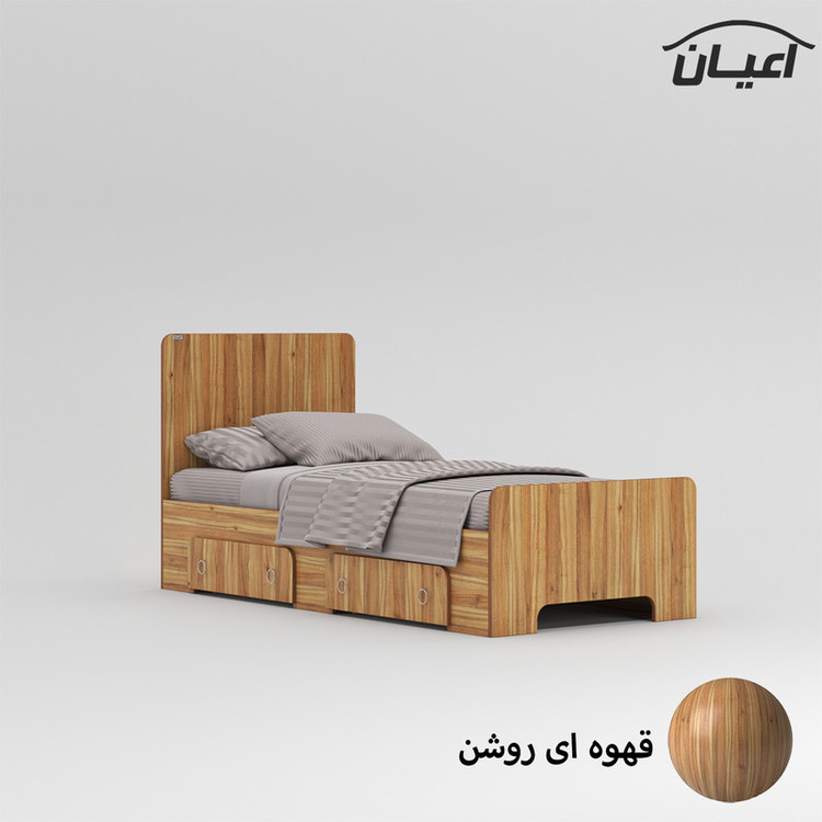 تخت خواب یک نفره کوچیل مدل KL794 سایز 90x200 سانتی متر