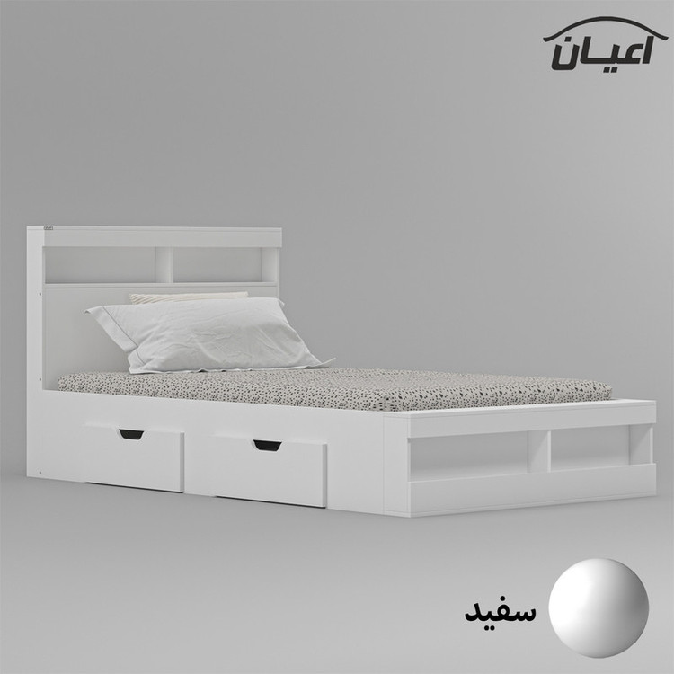 تخت خواب یک نفره کوچیل مدل KL704 سایز 120x200 سانتی متر
