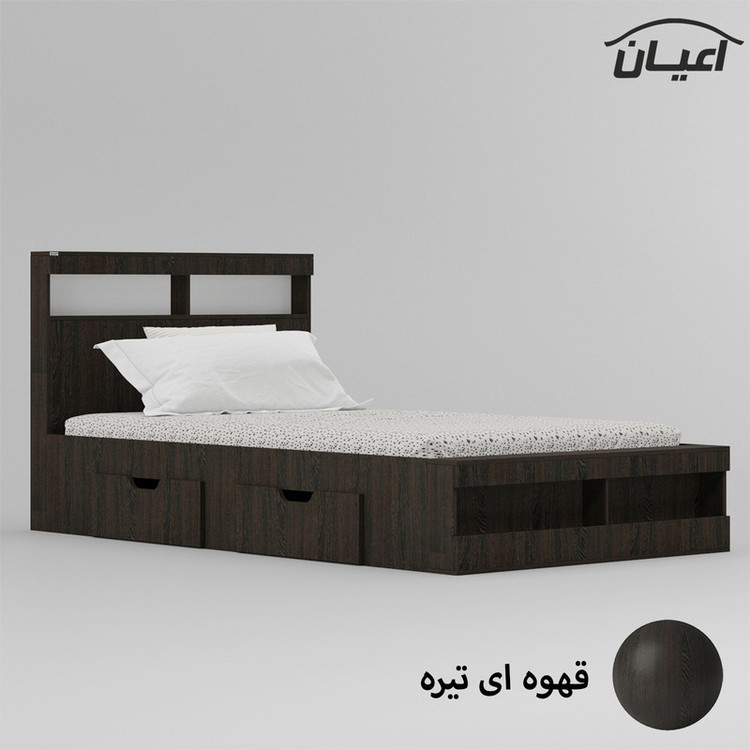 تخت خواب یک نفره کوچیل مدل KL704 سایز 120x200 سانتی متر