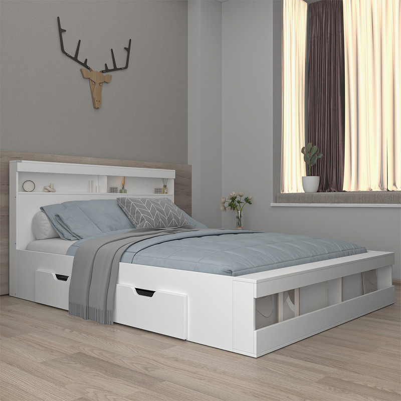 تخت خواب دونفره کوچیل مدل KL703 سایز 160x200 سانتی متر