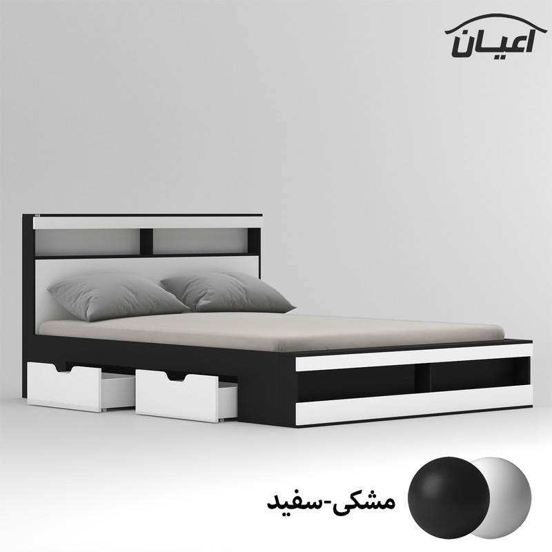 تخت خواب دونفره کوچیل مدل KL703 سایز 160x200 سانتی متر