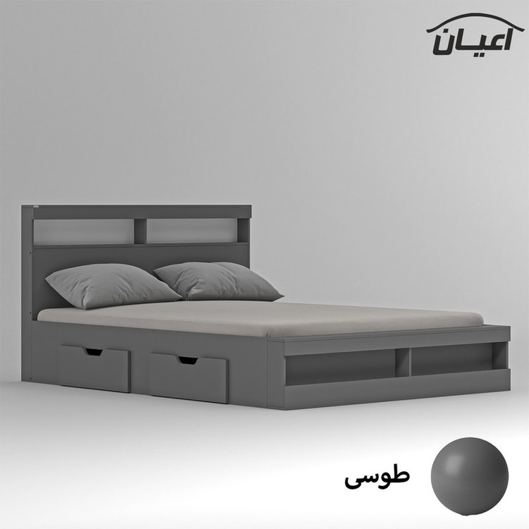 تخت خواب دونفره کوچیل مدل KL703 سایز 160x200 سانتی متر