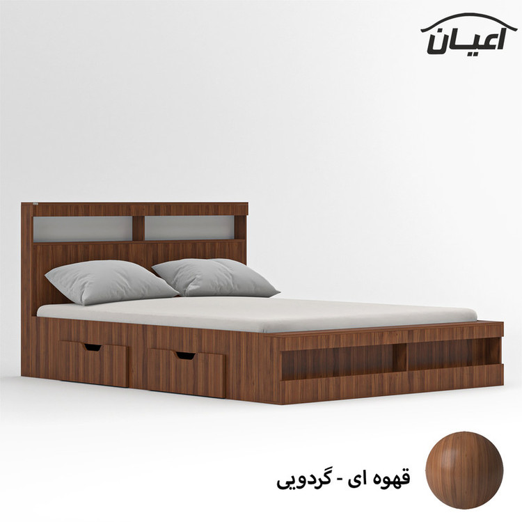 تخت خواب دونفره کوچیل مدل KL703 سایز 160x200 سانتی متر