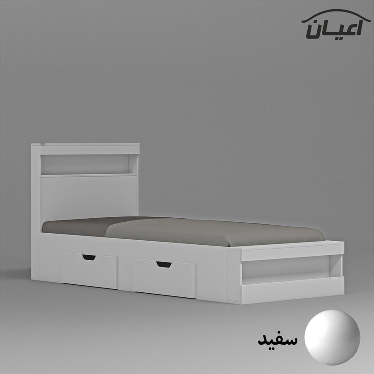 تخت خواب یکنفره کوچیل مدل KL702 سایز 90x200 سانتی متر