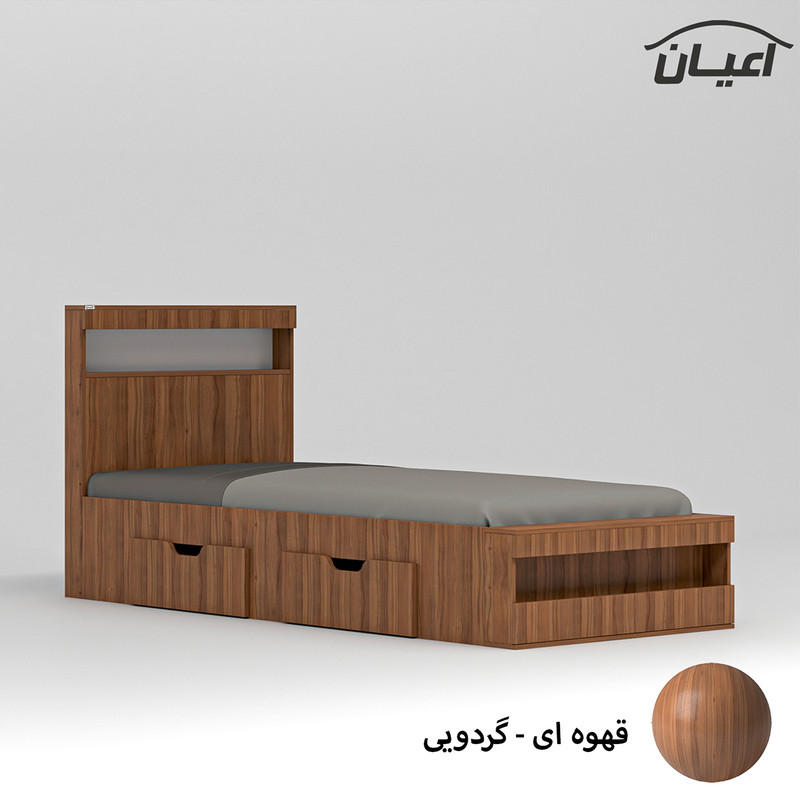 تخت خواب یکنفره کوچیل مدل KL702 سایز 90x200 سانتی متر