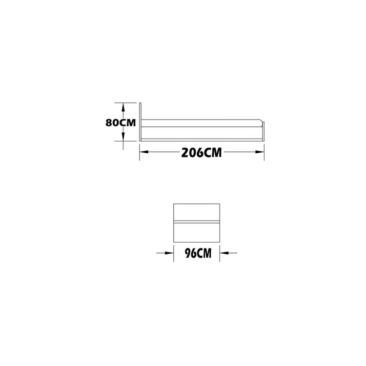 تخت خواب یک نفره کوچیل مدل KL273 سایز 90x200 سانتی متر