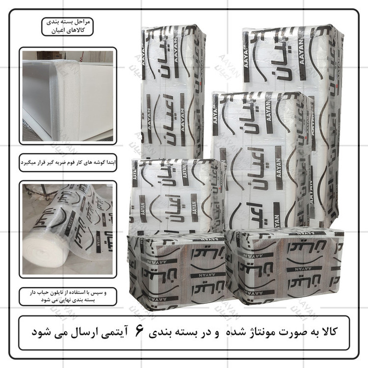 کمد لباس چندمنظوره کوچیل مدل KL962 طول 200 سانتی متر مجموعه شش عددی