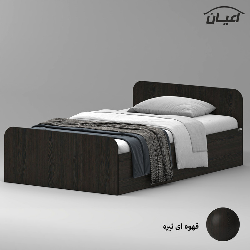 تخت خواب ملامینه یک نفره کوچیل مدل KL932 سایز 120x200 سانتی متر