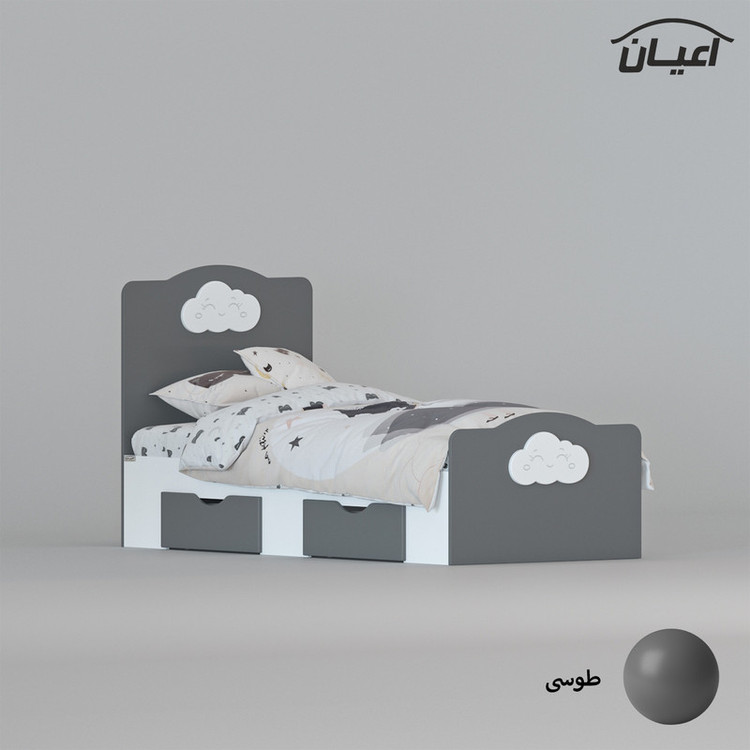 تخت خواب یک نفره کوچیل مدل KL760 سایز 80x180 سانتی متر