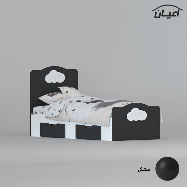 تخت خواب یک نفره کوچیل مدل KL760 سایز 80x180 سانتی متر