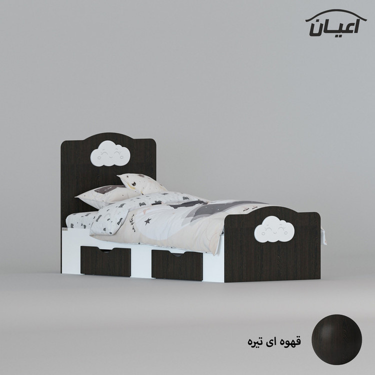 تخت خواب یک نفره کوچیل مدل KL760 سایز 80x180 سانتی متر