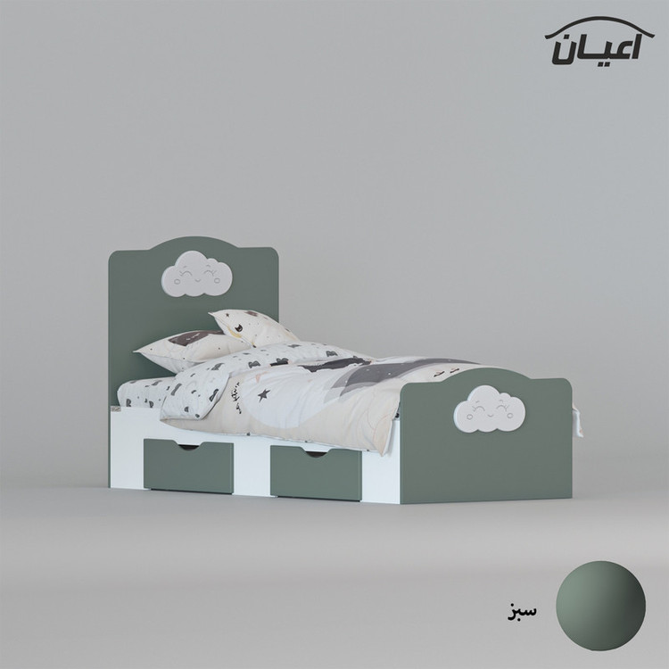 تخت خواب یک نفره کوچیل مدل KL760 سایز 80x180 سانتی متر