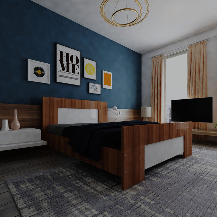 تخت خواب دونفره کوچیل مدل KL364 سایز 160x200 سانتی متر