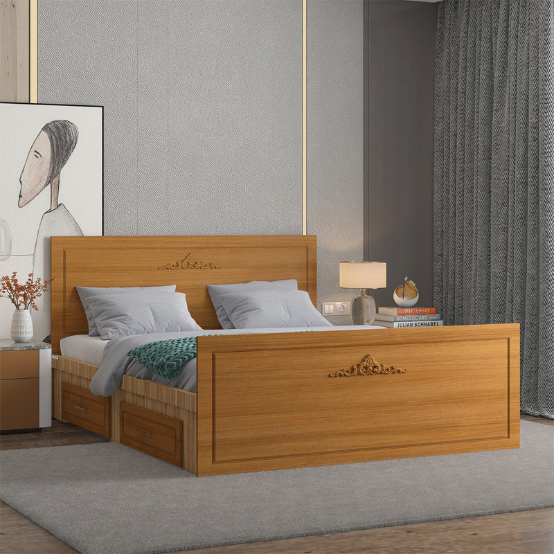 تخت خواب دونفره کوچیل مدل KL402 سایز 160x200 سانتی متر