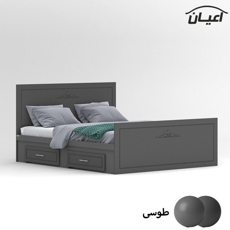 تخت خواب دونفره کوچیل مدل KL402 سایز 160x200 سانتی متر