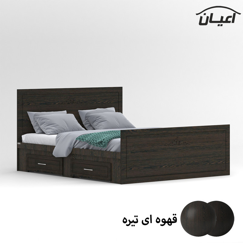 تخت خواب دونفره کوچیل مدل KL402 سایز 160x200 سانتی متر