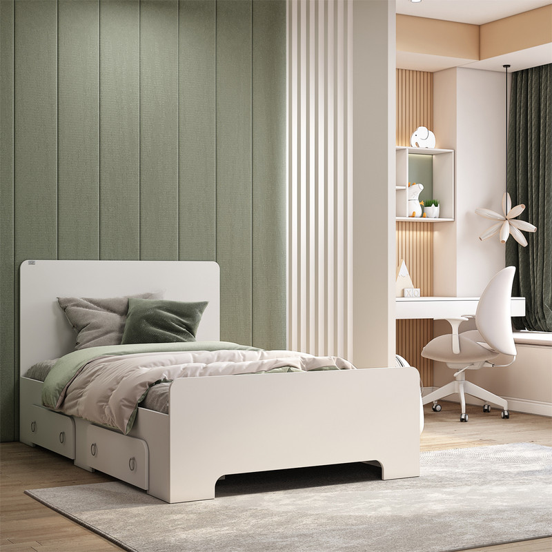 تخت خواب یک نفره کوچیل مدل KL793 سایز 120x200 سانتی متر