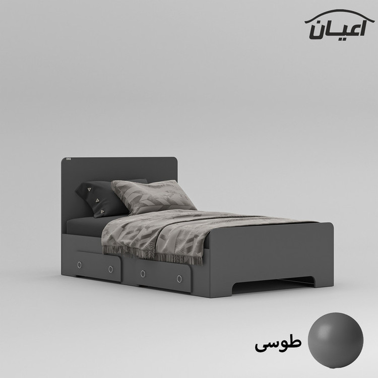 تخت خواب یک نفره کوچیل مدل KL793 سایز 120x200 سانتی متر