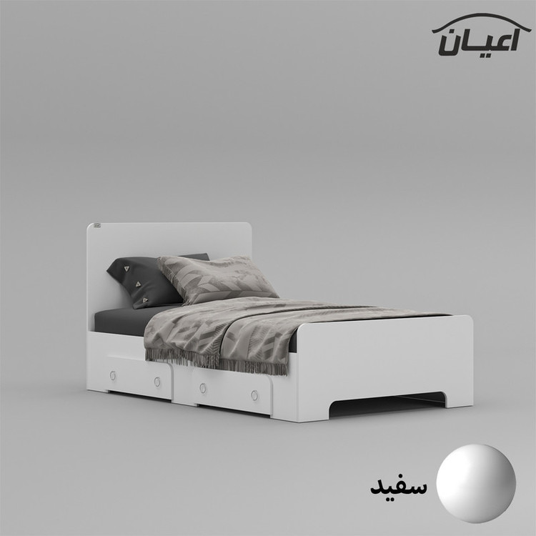 تخت خواب یک نفره کوچیل مدل KL793 سایز 120x200 سانتی متر