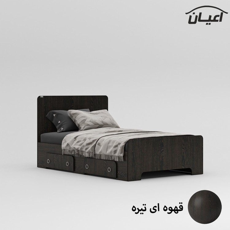 تخت خواب یک نفره کوچیل مدل KL793 سایز 120x200 سانتی متر