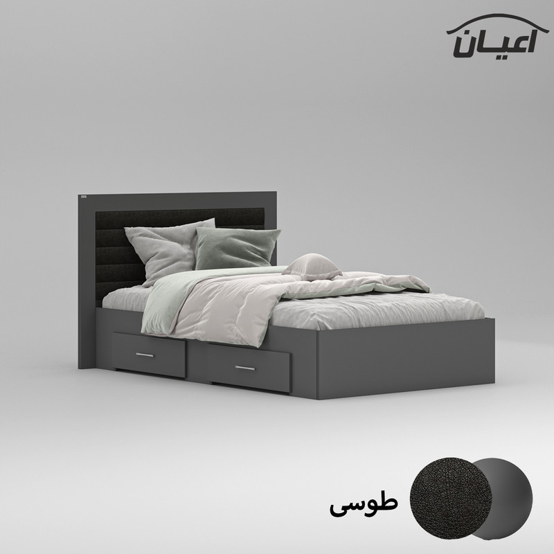 تخت خواب یک نفره کوچیل مدل KL831 سایز 120x200 سانتی متر