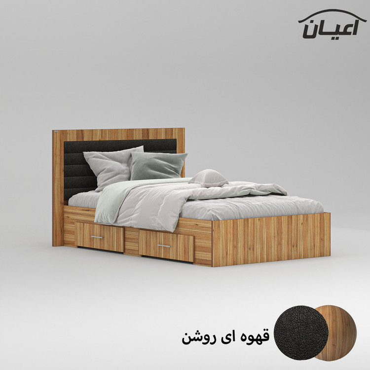 تخت خواب یک نفره کوچیل مدل KL831 سایز 120x200 سانتی متر