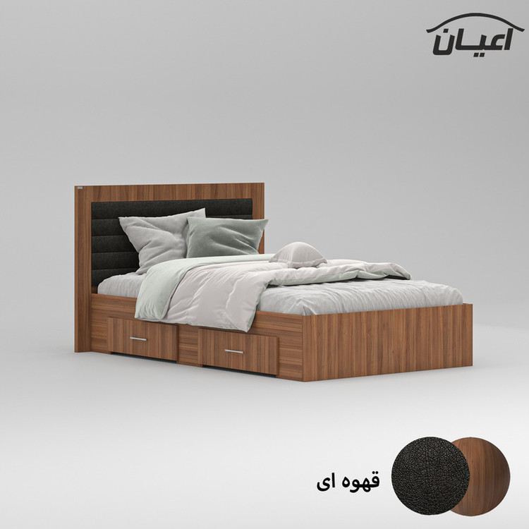 تخت خواب یک نفره کوچیل مدل KL831 سایز 120x200 سانتی متر