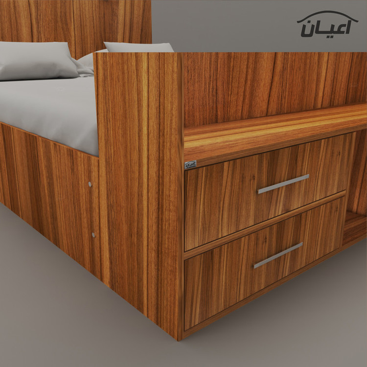 تخت خواب یکنفره کوچیل مدل KL362 سایز 90x200 سانتی متر