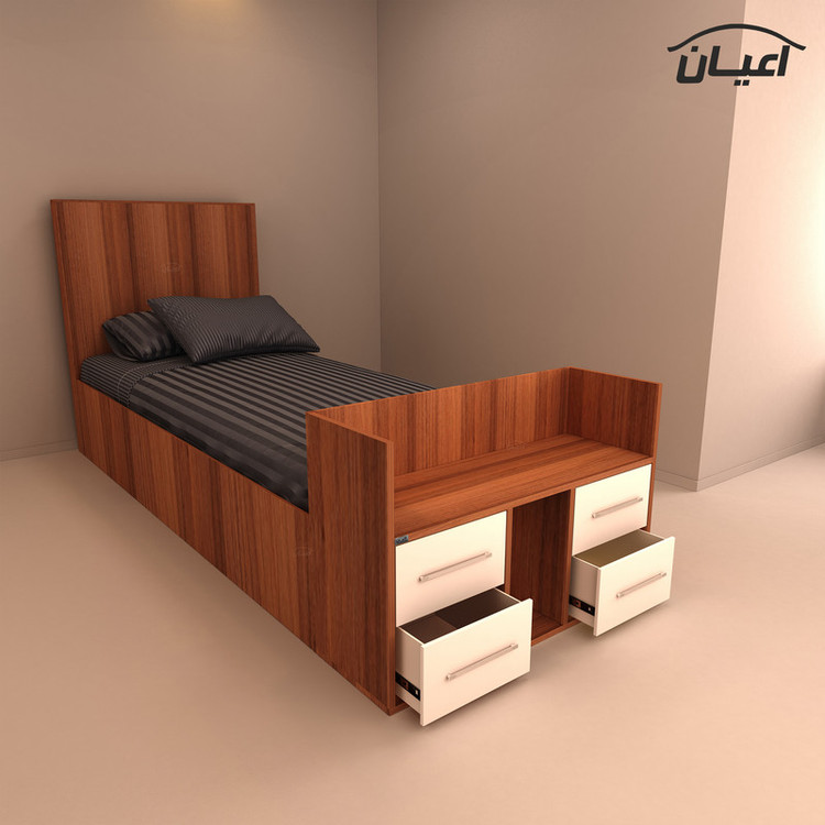 تخت خواب یکنفره کوچیل مدل KL362 سایز 90x200 سانتی متر
