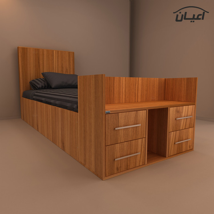 تخت خواب یکنفره کوچیل مدل KL362 سایز 90x200 سانتی متر