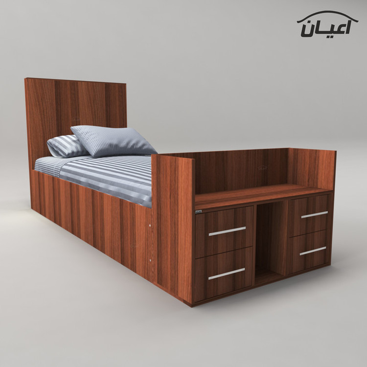 تخت خواب یکنفره کوچیل مدل KL362 سایز 90x200 سانتی متر