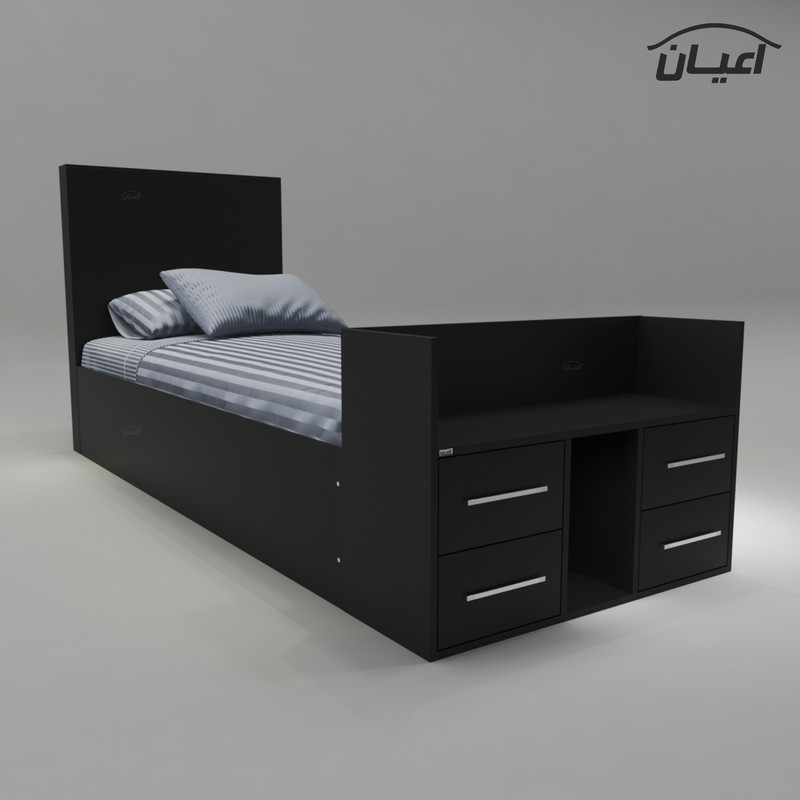 تخت خواب یکنفره کوچیل مدل KL362 سایز 90x200 سانتی متر